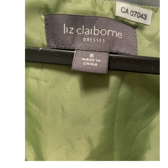 VEUC Liz Claiborne Green Summer Dress - Picture 4 of 6